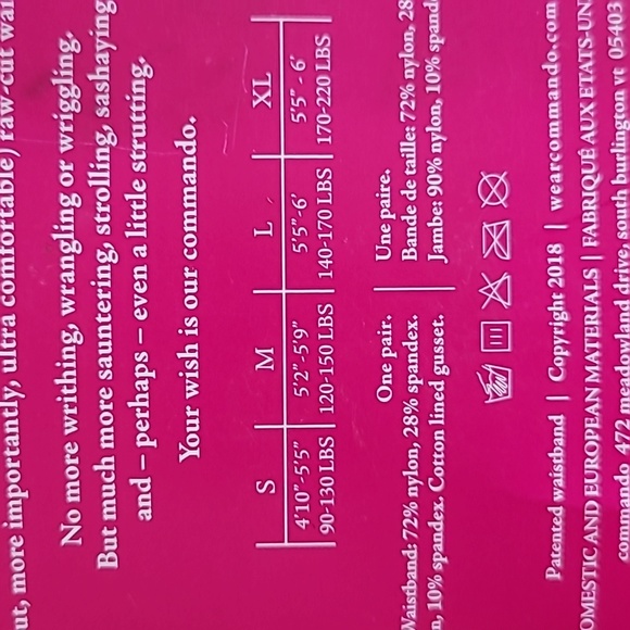 Commando Stocking Tight Legwear The ultimate Opaque H70T2 Black New - Picture 4 of 4